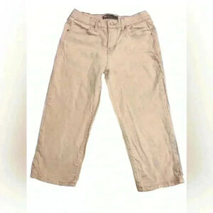 Vintage 1960s Signature Levi’s Jeans Women's 6 Beige Capri Light Wash Denim